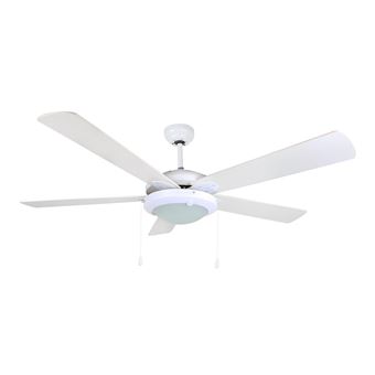 8 68 Sur Orbegozo Cp Ventilateur De Plafond Avec Telecommande Et Lumiere 5 Pales Reversibles 132 Cm De Diametre Puissance De 60 W Et 3 Vitesses Blanc Ventilation Et Climatisation Mural Achat Prix Fnac