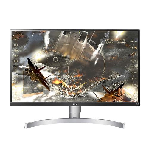 LG 27UL650-W - Écran LED - 27 - 3840 x 2160 4K - IPS - 350 cd/m² - 1000:1 - 5 ms - 2xHDMI, DisplayPort - blanc (noir), avant noir