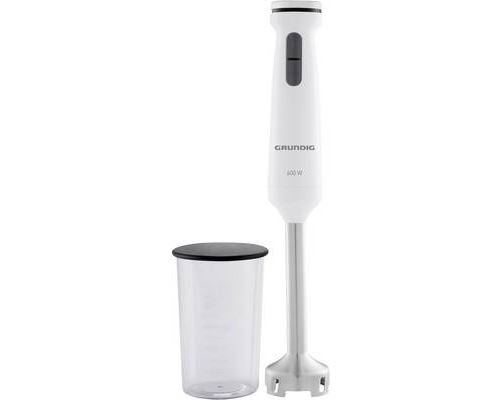 Grundig bl 6840 mixeur plongeant avec 4 compartiments en acier inoxydable blanc noir 600 w 1 l