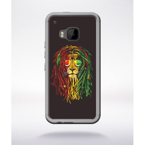 Coque Lion Rasta A Lunette Compatible Htc One M9 Transparent