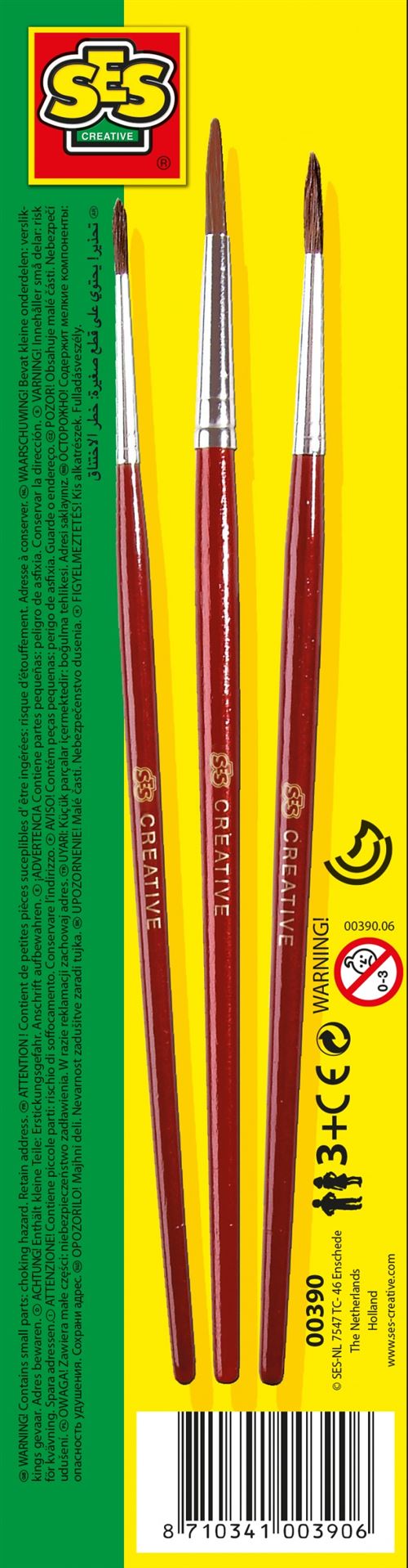 Set de 3 pinceaux