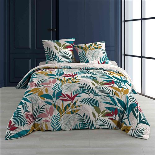 Parure de lit Assana bleu 240x220 cm