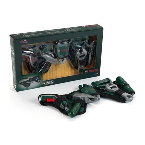 bricolage - etabli - outil bosch - ceinture a outils avec perceuse sans fil ixolino ii pour enfant