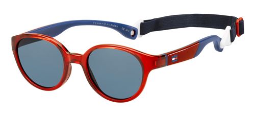 Tommy Hilfiger lunettes de soleil pour enfants avec élastique TH1424/S Y7G/8F junior rouge/bleu