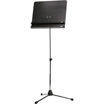 K&M Pupitre D'orchestre Chrom Plateau Bois Noir Deux Tablettes Pupitres - 1