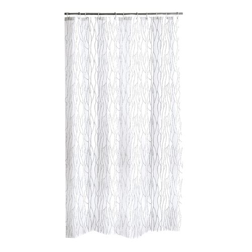 rideau de douche diamant polyester 180*h200cm urban blanc
