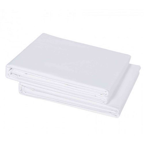 Drap P'tit Basile coton bio 118x180cm - Blanc