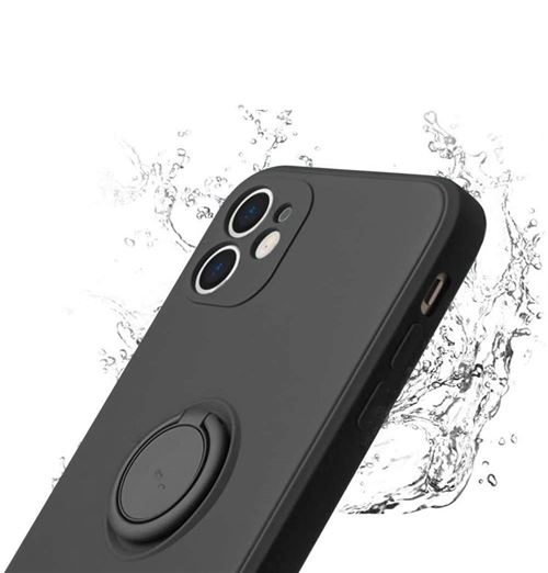 Etui Avec Anneau De Support Compatible iPhone 12 Noir Vshop