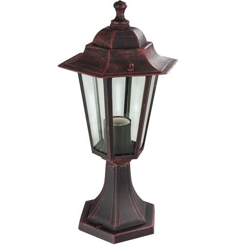 Borne 6 faces couleur rouille 60w Couleur rouille