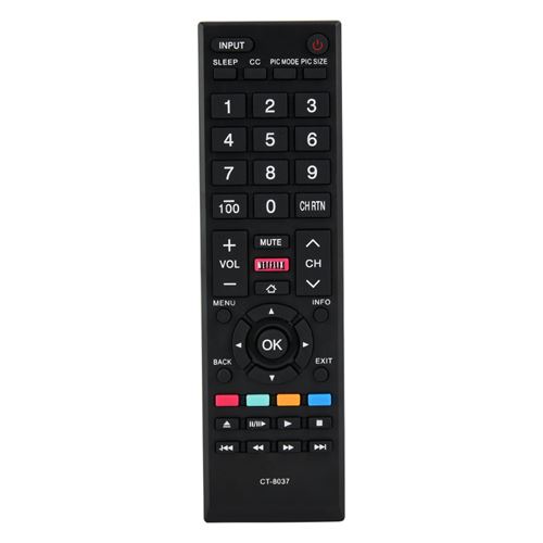 Télécommande de remplacement pour téléviseur multifonction CT-8037 Toshiba