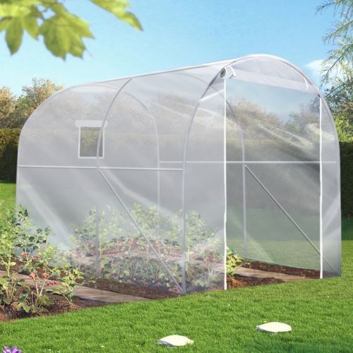 Serre tunnel horticole maraichère 6 m² 2x3x2 M bâche PVC 200gr/m²