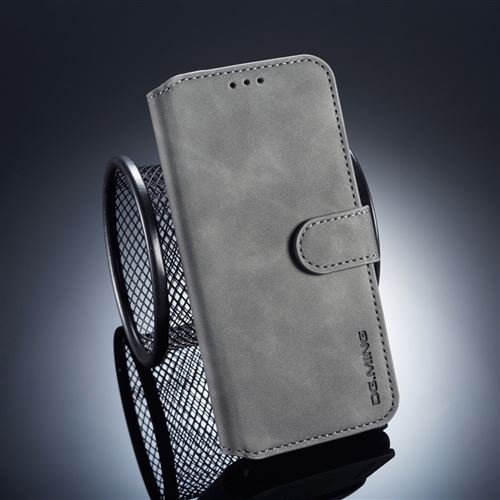 Etui en PU style rétro gris pour Samsung Galaxy A6 (2018)