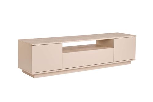 Meuble TV en bois ""Veramont"" - 180 x 44 x 44 cm - Beige