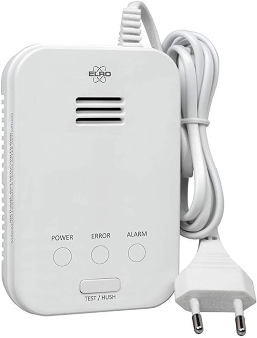 Elro Blanc Détecteur De Gaz Fg4000p - Erdgas (Methan) - Détecteur De Fuite De Gaz 230V