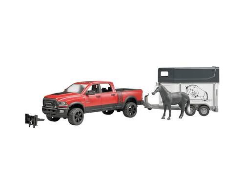 Bruder Dodge Power Wagon avec remorque pour chevaux RAM 2500 1:16
