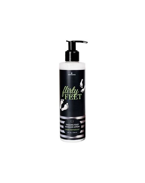 Lotion pour massage des pieds flirty feet tingling foot menthe poivrée 236 ml sensuva 7617