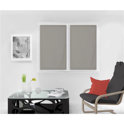 Paire de brise bise 70x120 cm DOLLY taupe