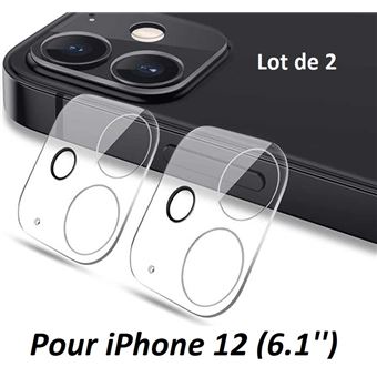 Protection Verre Trempé 9H Pour Caméra IPhone 11, 12, Pro Max - Transparente - Facile à Poser