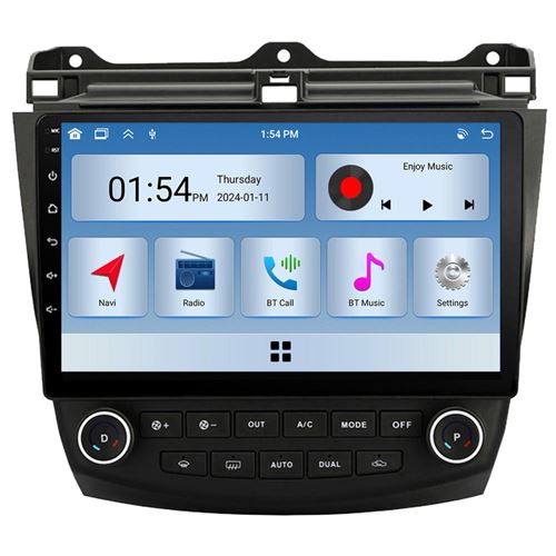 Radio GPS Voiture RoverOne® Écran Tactile CarPlay 2 Din pour Honda Accord 7 VII 2002-2008 6Go RAM 128Go ROM