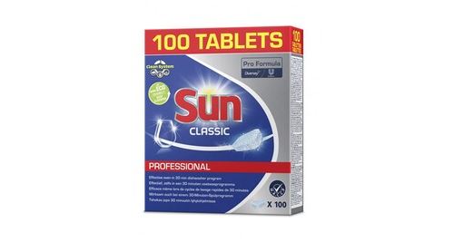 SUN   professional pastille lave-vaisselle classic, 100 pi&egrave;ces noir