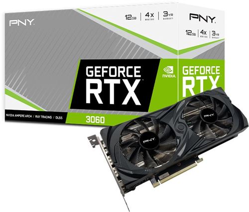 Carte Graphique Nvidia PNY GeForce RTX 3060 Uprising Dual Fan 12Go