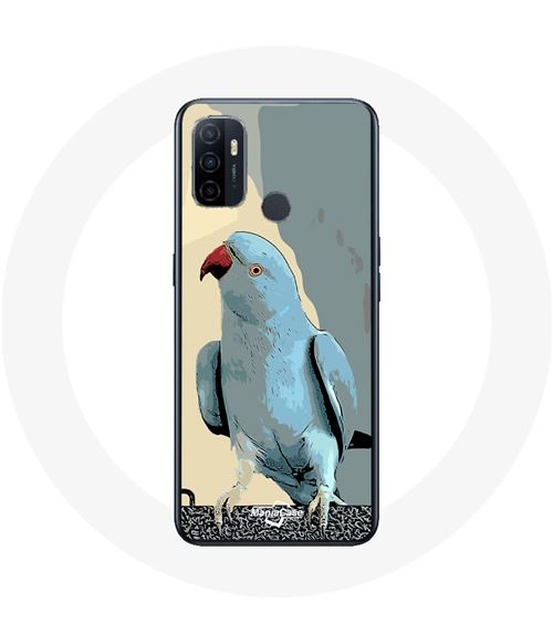 Coque Oppo A53 Perruches perroquets Bleu Maniacase