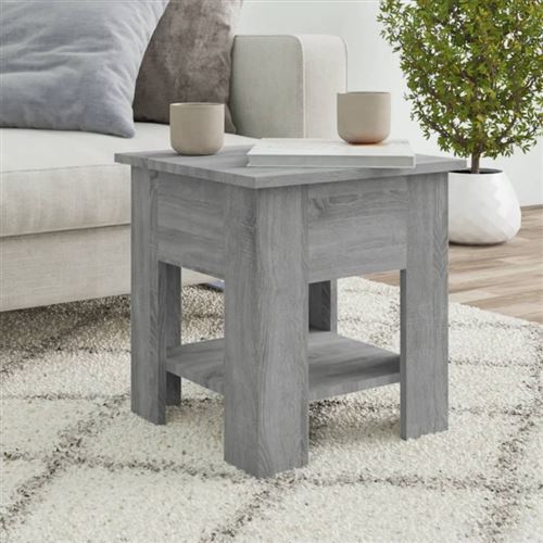 Vidaxl Gris Table Basse Sonoma 40X40x42 Cm - Image 3