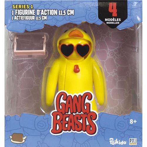 Lansay - Gang Beasts - 1 Figurine Articulée de 11,5 cm - Lot #4 - Jeux Vidéos