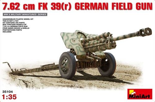 7,62cm F.k.39 German Field Gun - 1:35e - Miniart