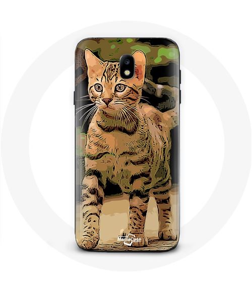 Coque Samsung Galaxy J3 2017 Bengal Race de chats dessin Animé Maniacase