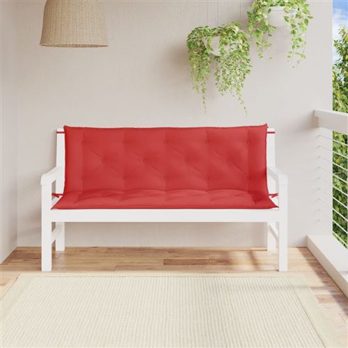 vidaXL Coussin de balancelle Rouge 150 cm Tissu