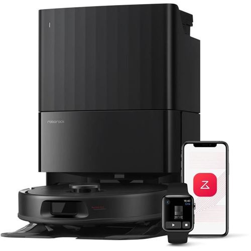 Aspirateur Robot Laveur Roborock Qr 598 Noir