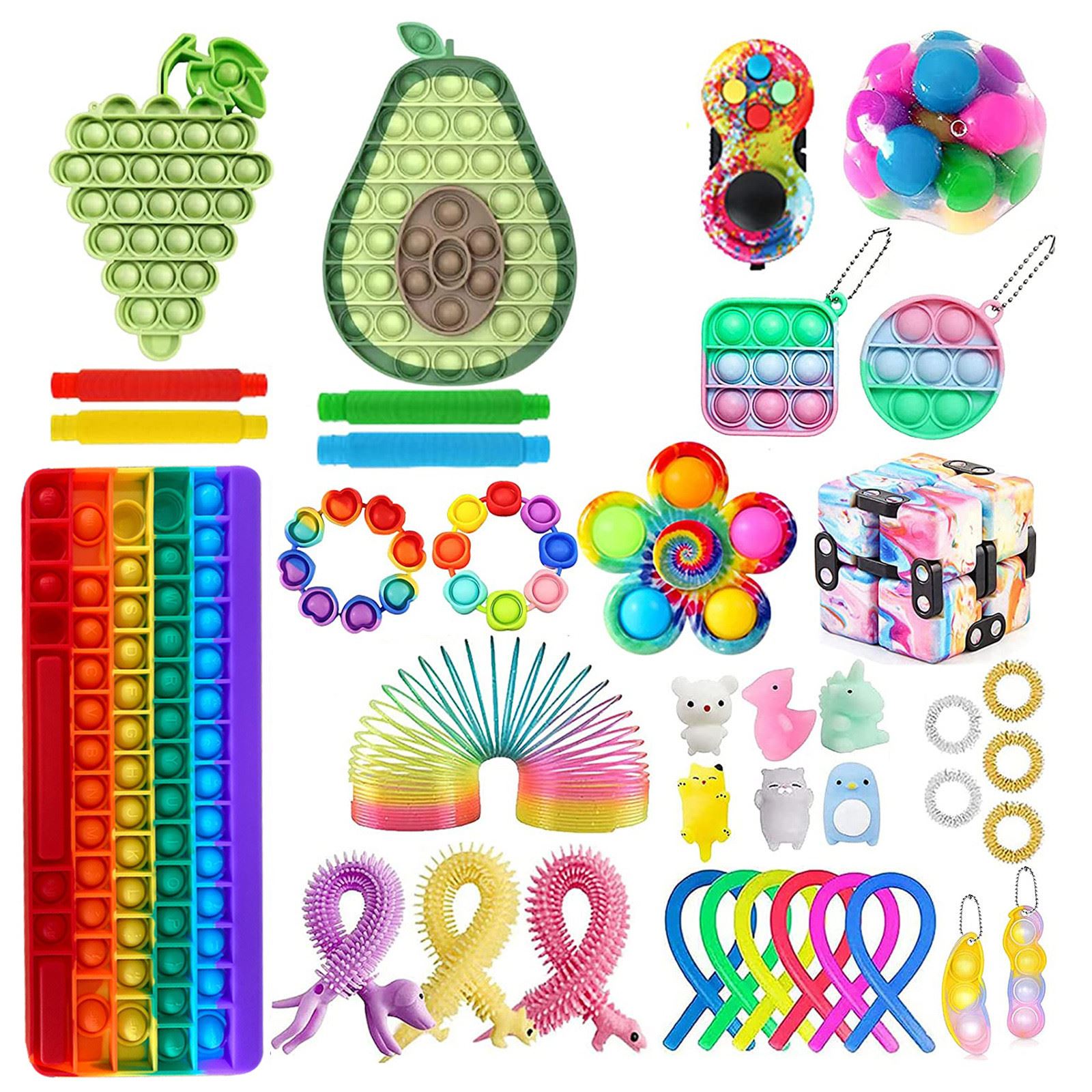 Ensemble de jouets Anti-Stress pour enfants et adultes, combinaison Anti- Stress, cordes, soulagement sensoriel, Anti-Stress / Jouet anti-stress