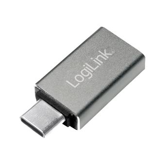 LogiLink - Adaptateur USB - USB (F) pour 24 pin USB-C (M) - USB 3.1 Gen1 - argent - 1