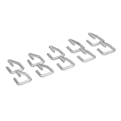 Agrafes pour gabion anneaux de fil fixation filets zinc-aluminium 2x2 cm 10 pcs
