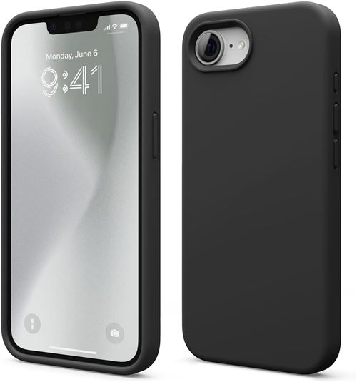 Coque protection pour Apple iPhone 16e / SE 4 2025 5G tpu souple noire Antichoc XEPTIO