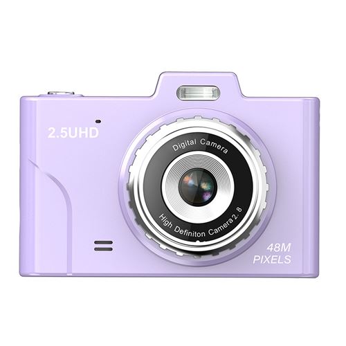 LINFE Caméra double HD 48M Caméra numérique pour enfants - Violet