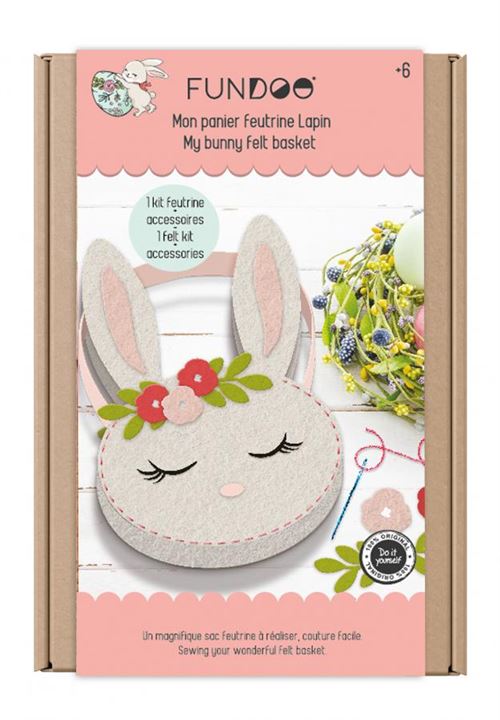 Fundoo - mon panier feutrine  lapin
