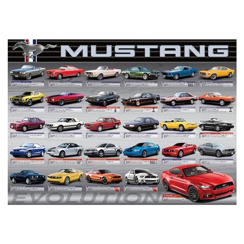 Puzzle Eurographics - Ford Mustang Evolution, 1000 pièces