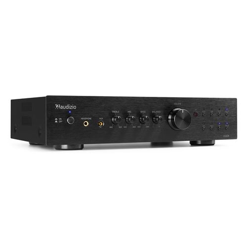 Audizio Ad420B Amplificateur Hi-Fi Bluetooth - Noir, 400 Watts, 8 Ohms, 4 Sorties Enceintes, 1 Sortie Sub