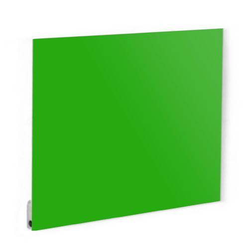 Radiateur électrique plat panneau rayonnant en verre 60x60 cm - 400W Couleur - Vert, Thermostat - OUI