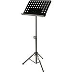 MAX GP15 Repose-Pied Guitare Métal Noir – Réglable 4 Hauteurs 110-245 Mm, Pliable Antidérapant