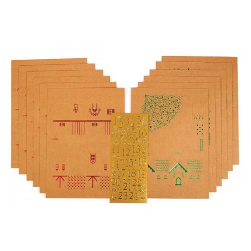 Kit Calendrier de l'Avent - Village Kraft