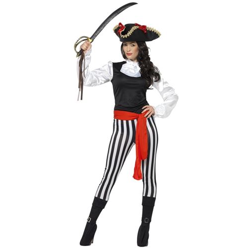Déguisement Pirate Lady Femme M Noir 25561/m Smiffys M - Coloris : Noir25561/M Smiffys