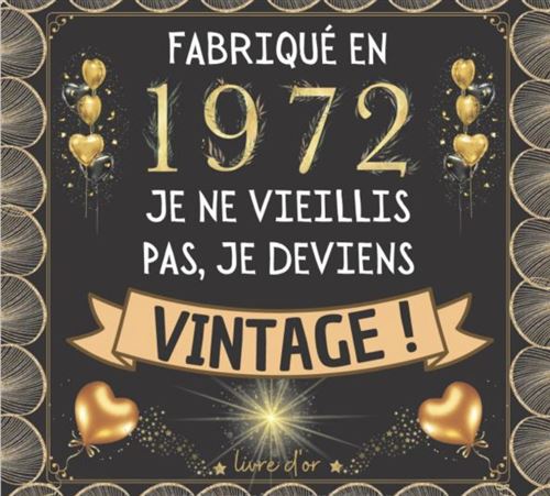 Fariqué En 1972 Livre D'Or 50 Ans Anniversaire : Félicitations Écrites
