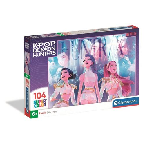 Clementoni - K-Pop Demon Hunters - Puzzles 104 Pieces - Puzzle Enfant - Des 6 Ans