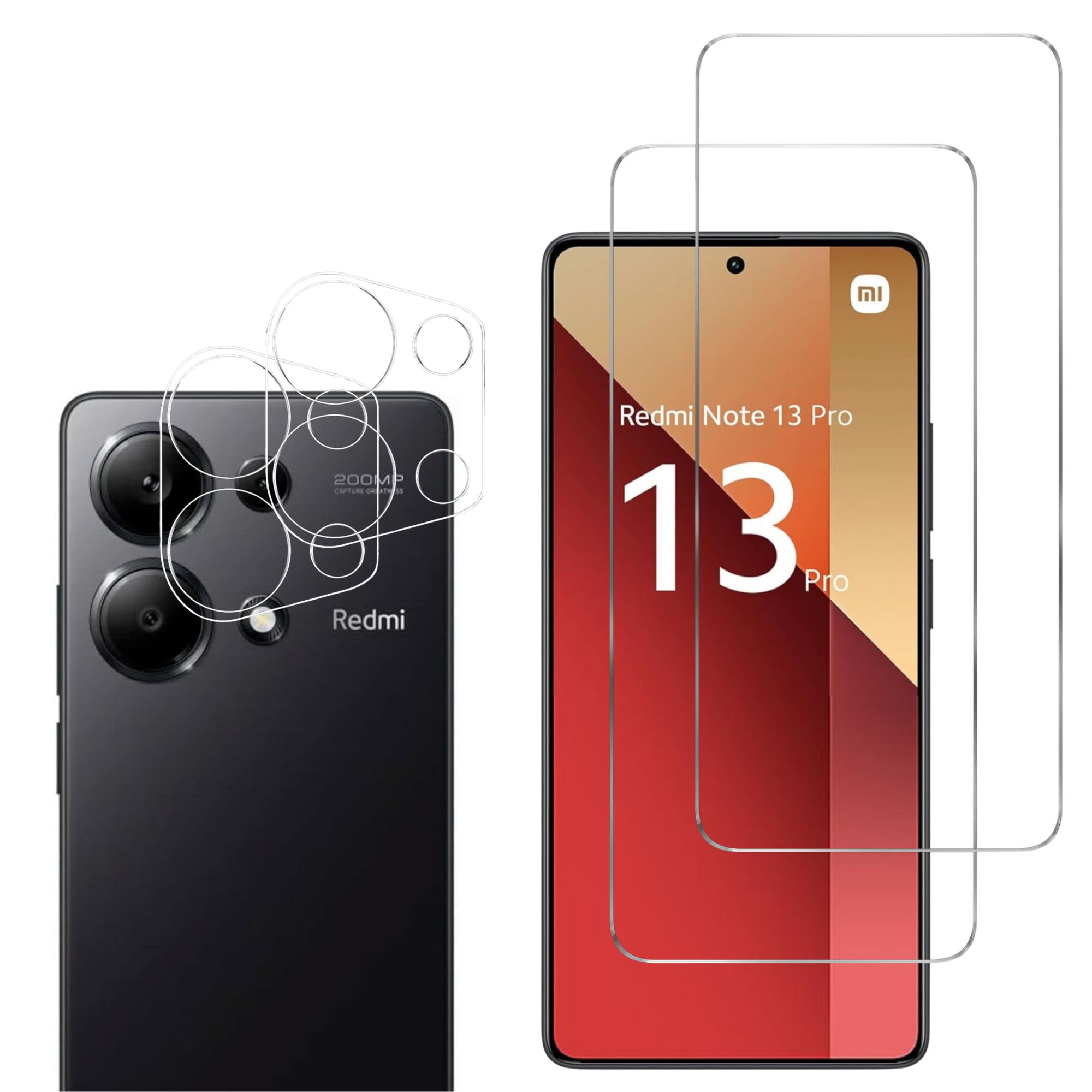 Verre Trempé Anti-Espion Pour Xiaomi Redmi Note 13 4G,Film Protection