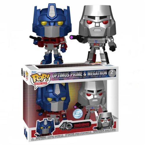 Figurine Funko Pop! Retro Toys - Transformers - Optimus Prime / Megatron 2pk (mt