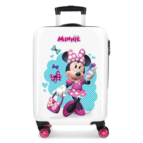 Valise cabine DISNEY Minnie Good Mood - blanc 8816
