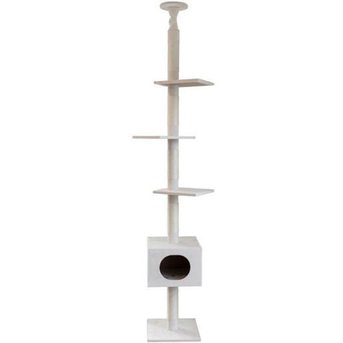 Kerbl - Albero Per Gatti - 38 X 38 X 240 A 260 Cm - Ferdi Bianco - Sisal